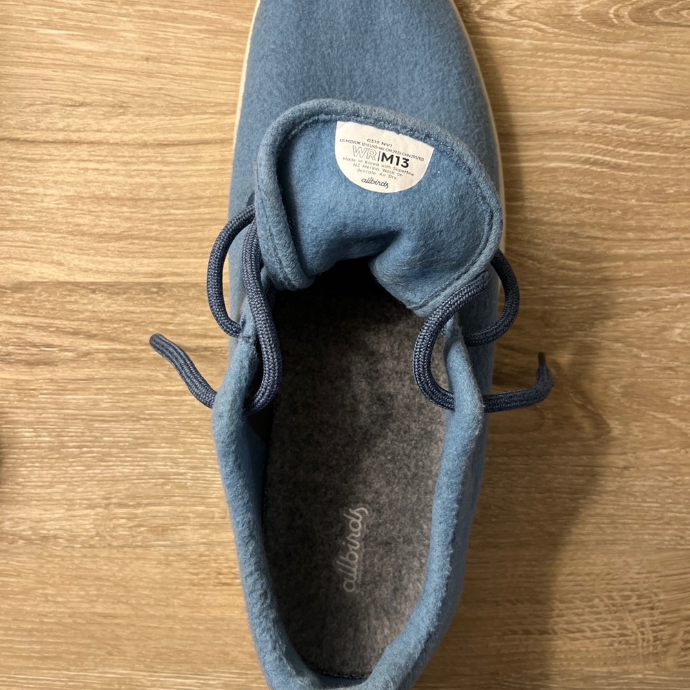 Allbirds. Wool Runners. Men’s Size 13. Blue. - Picture 4 of 9